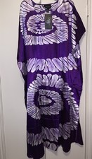 Goddess , Winlar long kaftan women satin dress one size Multi Colors