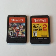 Super Mario Maker 2 & Kart 8 Deluxe Lot Bundle Nintendo Switch 2 Games