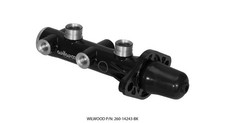 Wilwood Tandem Master Cylinder 1in Bore Remote Dual Outlet Black Finish Wilwood Tandem Master Cylinder 1in Bore Remote Dual Outlet Black Finish