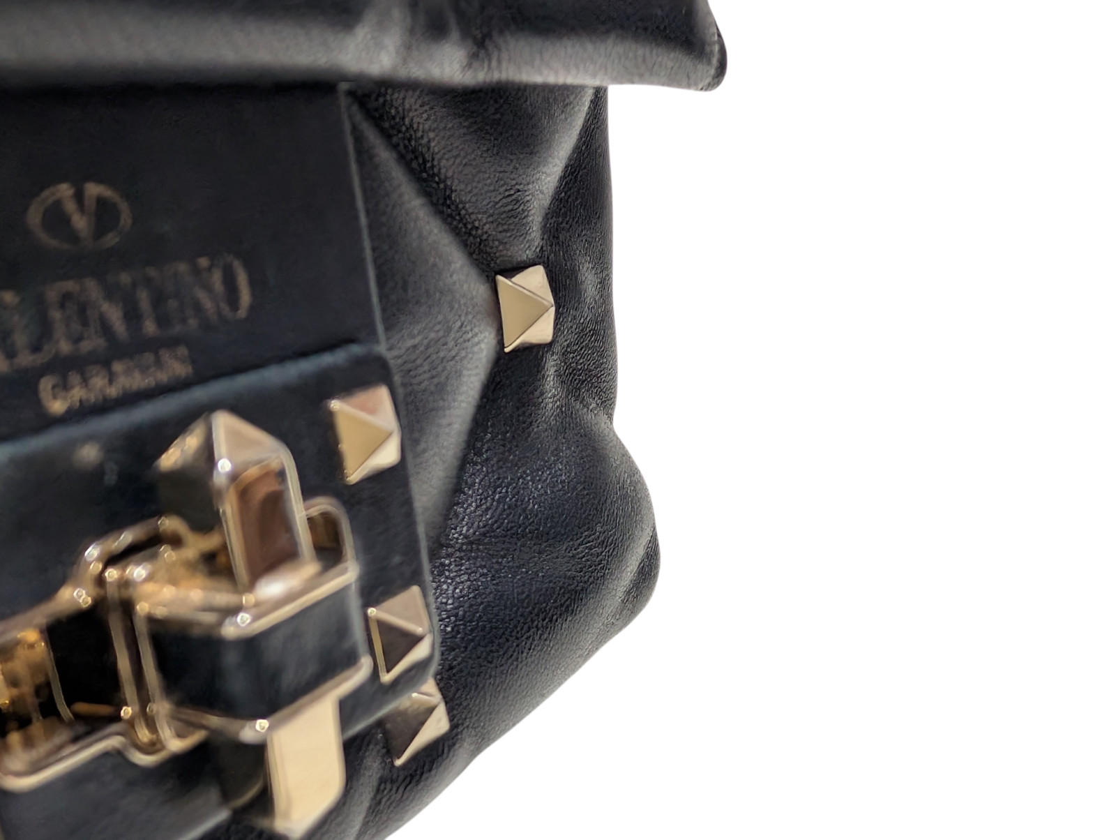 Valentino Garavani Shoulder Bag Candy studs Purse  Leather  Black thumbnail 19