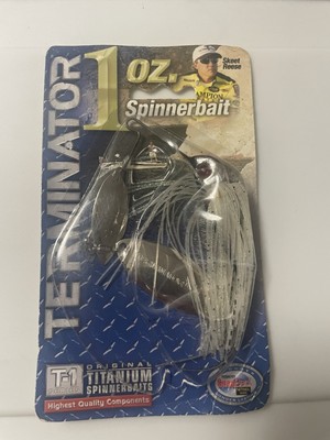 Leurre Spinnerbait Terminator T1 Titanium - 1/4 Oz - Vintage Discontinued