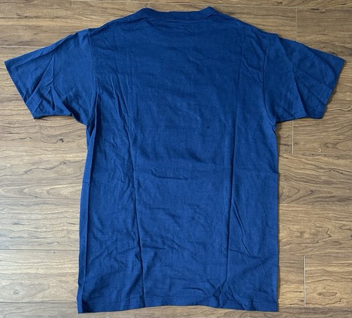 Vintage New York Giants Shirt Size L Blue NFL Super Bowl Champions 1986 Starter - Picture 7 of 11