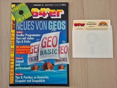   64's Special Issue No 59 with Floppy Disk   Commodore C64 / C128   Good Condition  