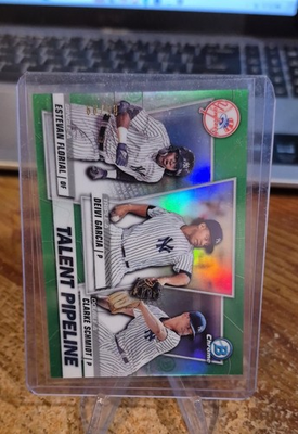 #ad 2020 Bowman Talent Pipeline Trios Chrome Deivi Garcia Estevan Florial Clarke $2.99