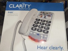 Clarity Phone P400 Hear Clearly Amplified Phone New