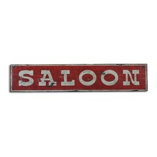 Distressed Saloon Bar Tavern Sign - Rustic Hand Made Vintage Wooden