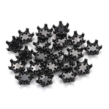 20Pcs Durable Plastic Black Golf Shoe Spikes Cleat Fast Twist For Adida Champ