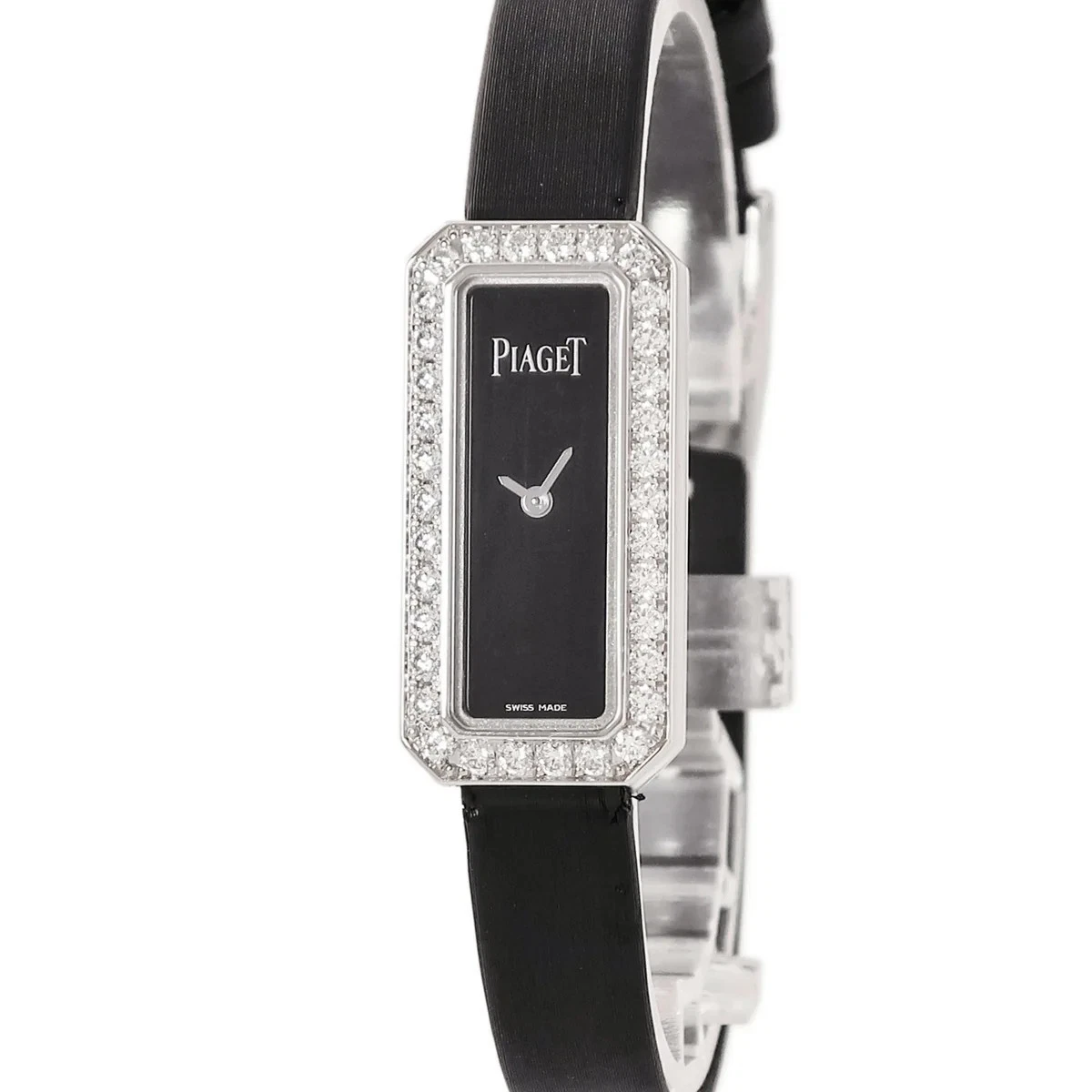 Piaget — Piaget Limelight G0A39200 Diamond Satin 15mm Black Dial Quartz #HDW362