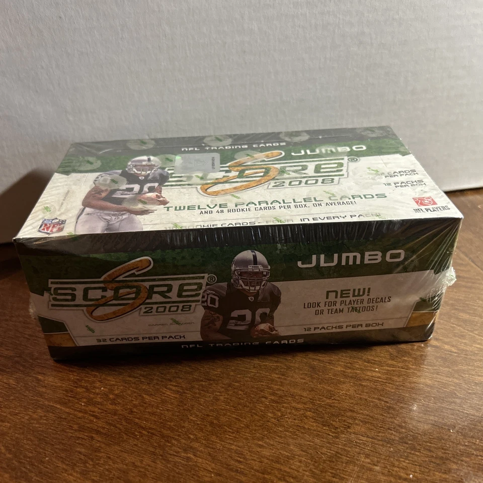 2008 Score NFL Football Factory Sealed Jumbo Box 12 Packs Free Shipping! - Image 2 of 4