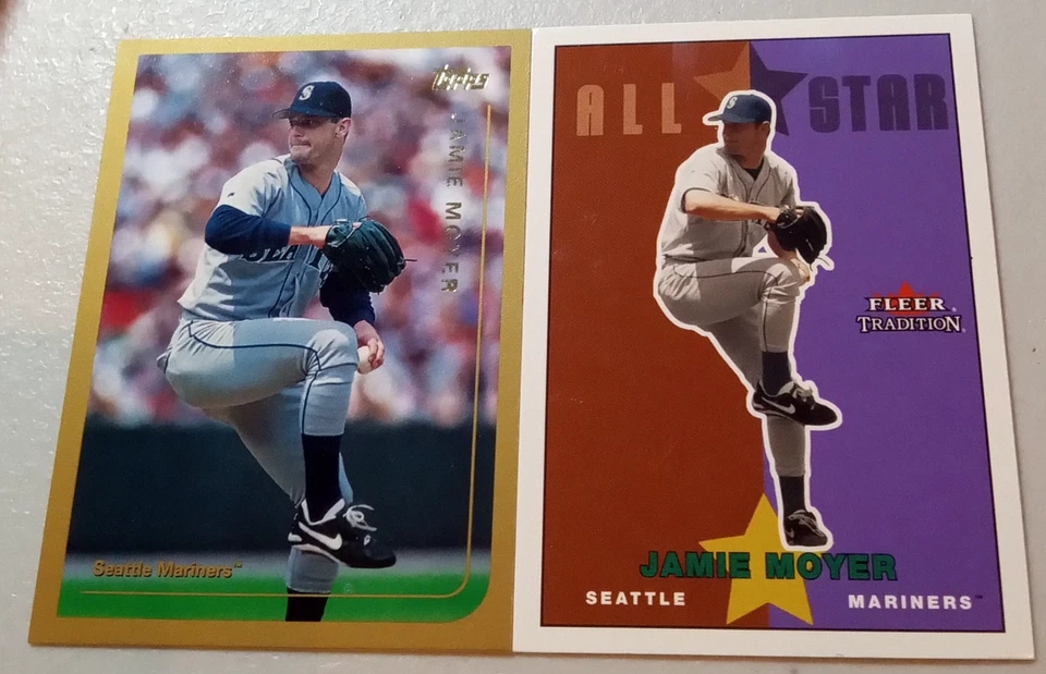 Jamie Moyer 2003 Fleer Tradition Update All-Star #U225 & Base Card #U66 - Image 3 of 4