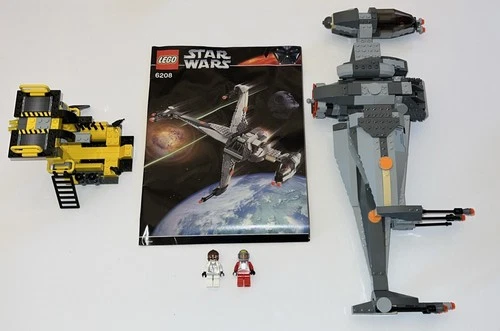 LEGO Star Wars: B-Wing Fighter (6208) 100% COMPLETE W/Figures & Manual