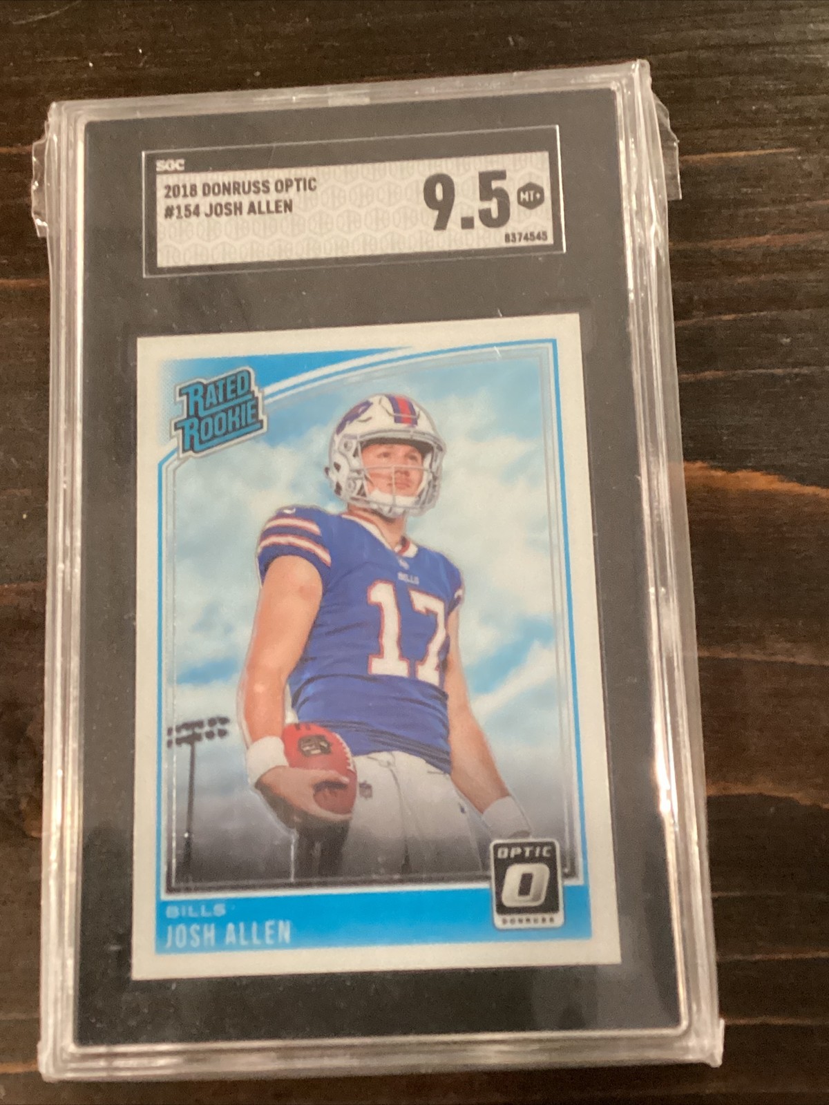 2018 Donruss Optic #154 Josh Allen SGC 9.5