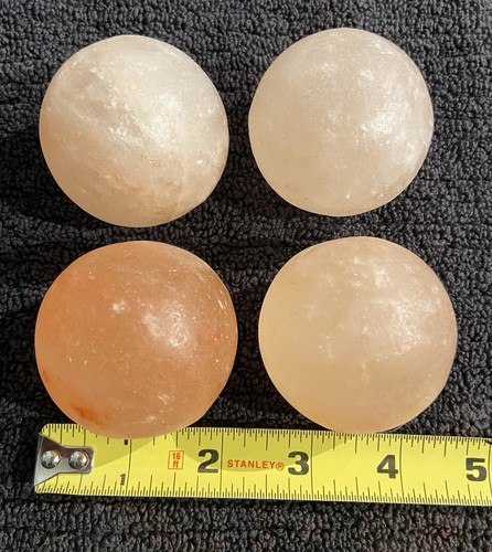 Himalayan Pink Salt Massage Balls 2 Inch Spheres Set of 4