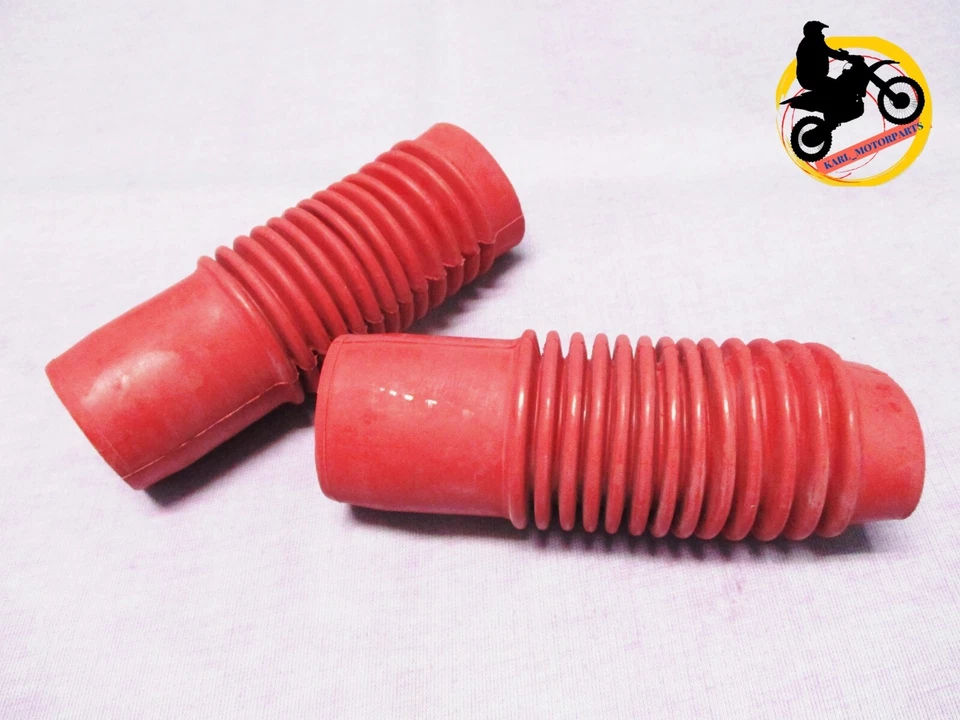 Fit Honda CB125S CL125S CD125A CT110  Red front fork boot rubber 1 pair  *nan12* - Изображение 4 из 4