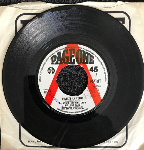 Dr. West’s Medicine Show - Jigsaw / Bullets La Vern 7” PROMO 1968 PSYCH VIDEO - Foto 3 di 6
