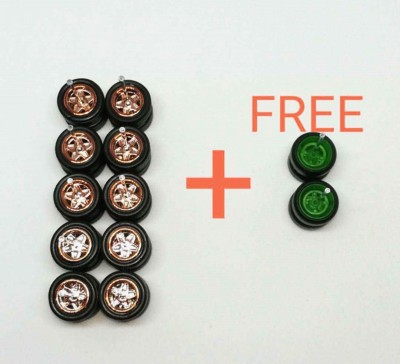 (Special) Hot Wheels 5 STAR Candy Bronze Rubber Tire 5 sets  + FREE 1 SETS 4SP