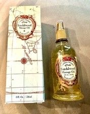VINTAGE/RARE Caswell Massey SANDALWOOD Massage Oil, 8oz, New in Box