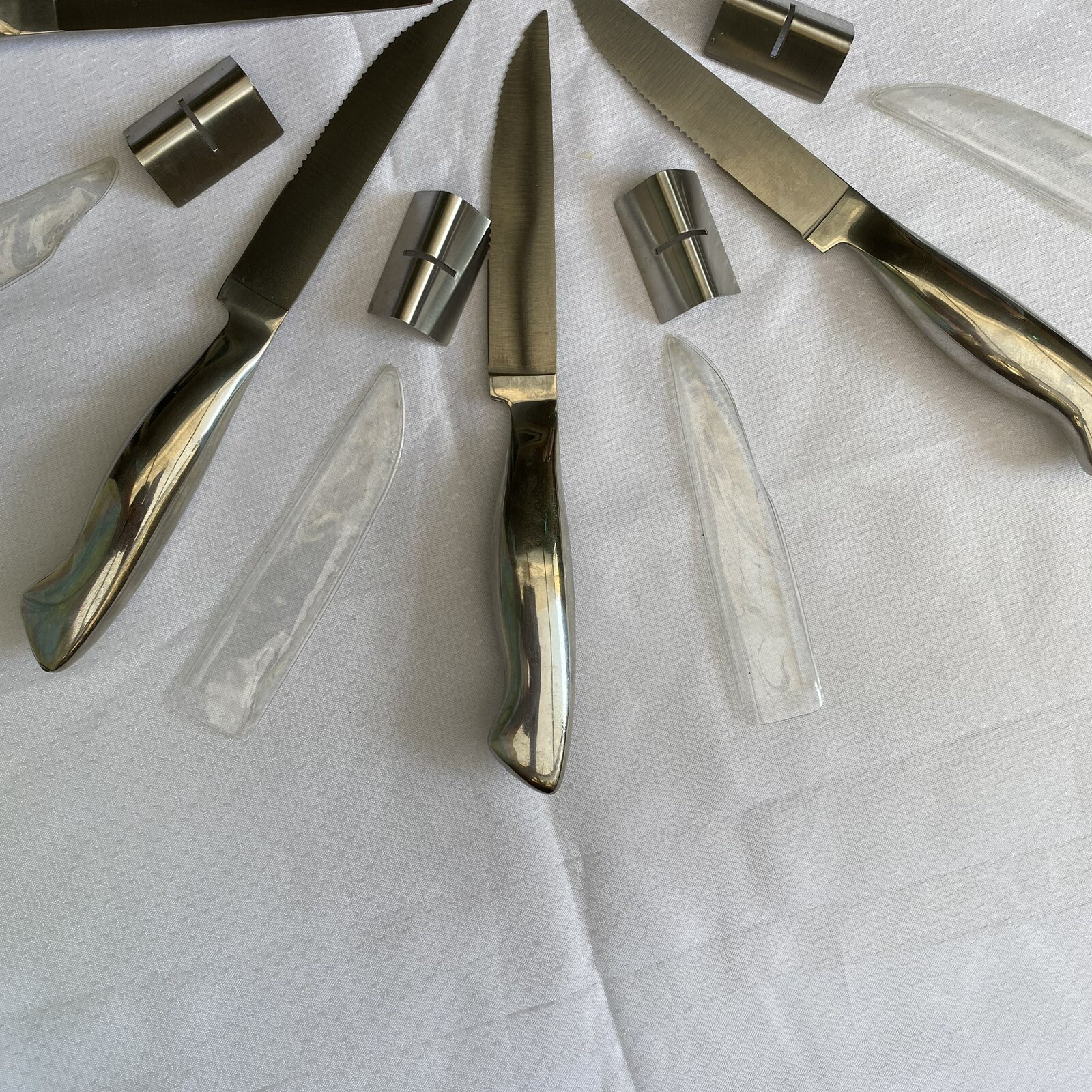 Fortessa Knife Set (8) Steak Stainless  Steel - 9 1/2”L, New - Never Used, China