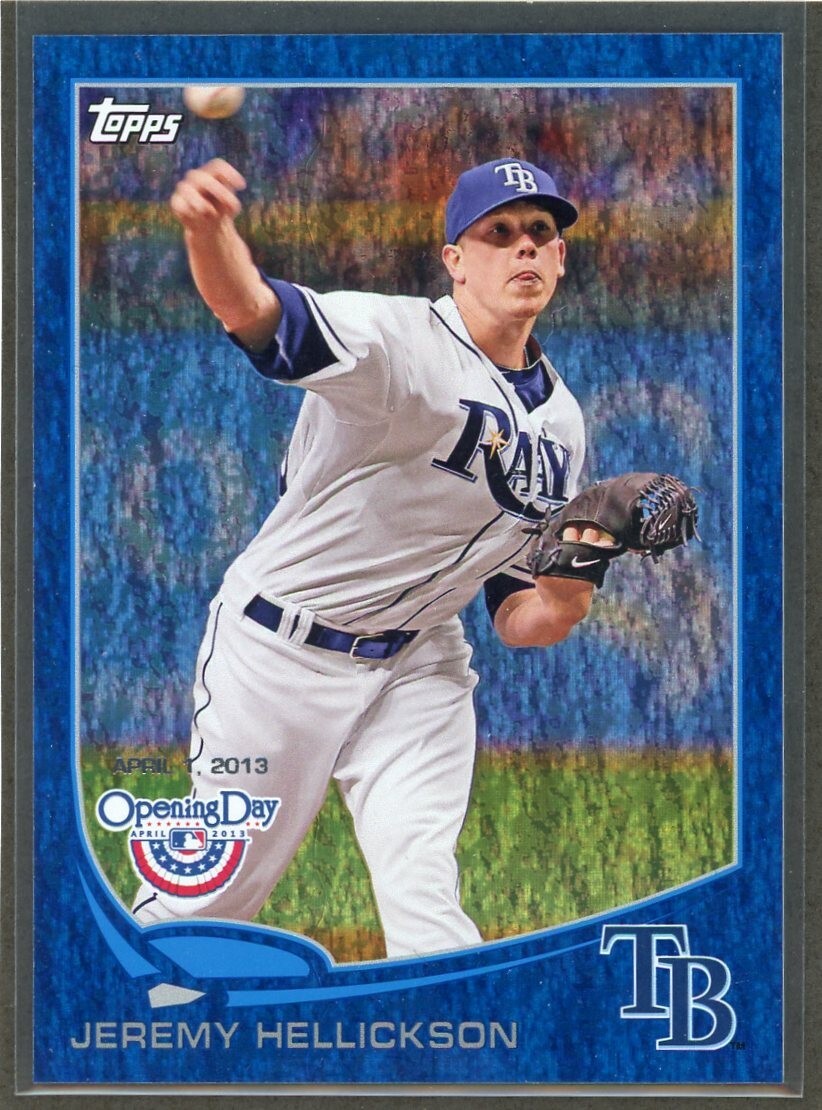 2013 Topps Opening Day Jeremy Hellickson #31 BLUE /2013  - Tampa Bay Rays