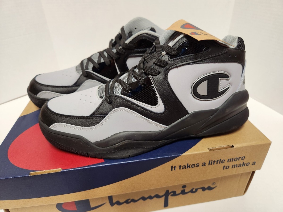 Champion Zone US1 Mid CPS10518M Mens Black Sneakers Shoes 