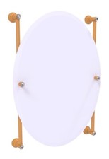 Allied Brass CC-27-91-GLY Carolina Crystal Collection Oval Frameless Mirror