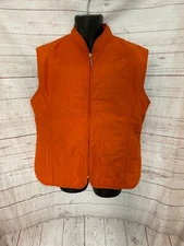 Surprise Men’s Sleeveless Vest Zipper Front Orange Size 50