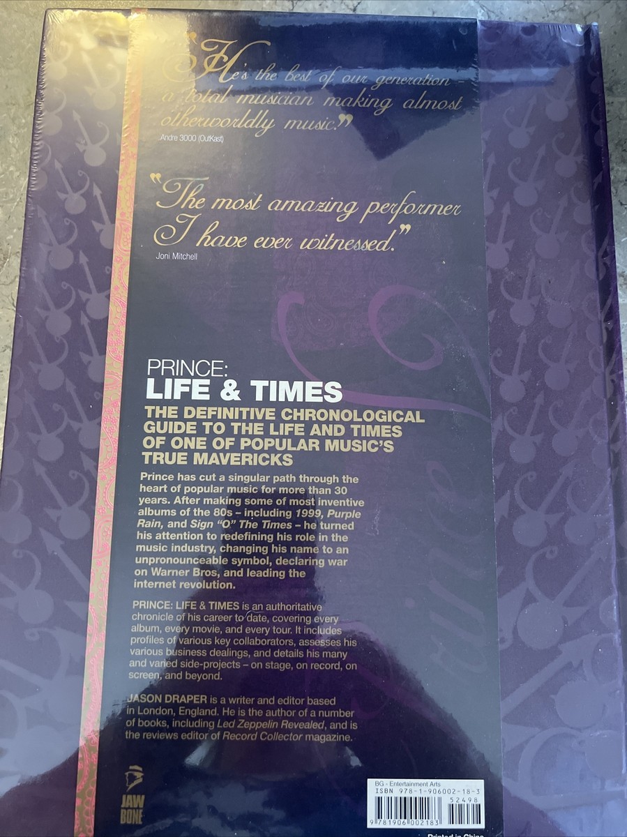PRINCE Life & Times Hardcover Book Sealed By Jason Draper | eBay