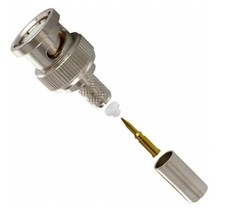 Amphenol RF 31-321-RFX 50 Ohm BNC Straight Crimp Plug Coaxial Connector Kit