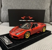 1/18 Henson & Heaven HH Models Ferrari 458 Speciale A Rosso Fuoco Limited W Case