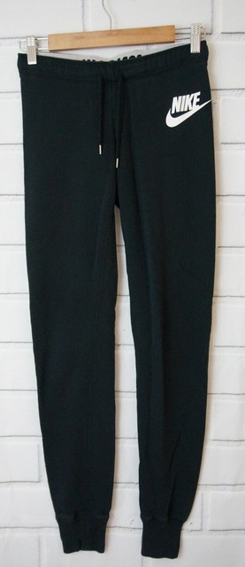 Womenâs Nike Sweats Skinny Joggers Pants Size XS Black | eBay