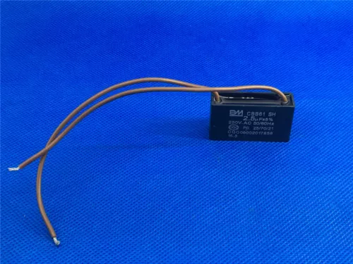 CBB61 Appliance Motor Capacitor 400VAC 50/60Hz 2.5uF 250V AC