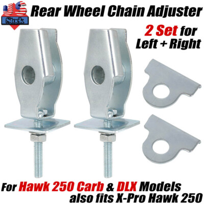 #ad Left amp; Right Rear Wheel Chain Adjuster Kit For Hawk 250 Carb And DLX Models 2SET $13.99