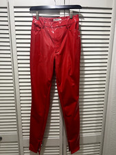 House of CB vinyl red pants size S