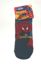 Marvel Toddler Boys Spiderman Socks 1 Pair Red Dark Blue Size 6.5-8 NWT
