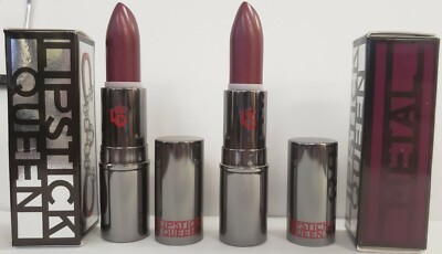 LOT OF 3 LIPSTICK QUEEN NOIRE METAL FULL SIZE LIPSTICK 0.12oz NEW IN BOX