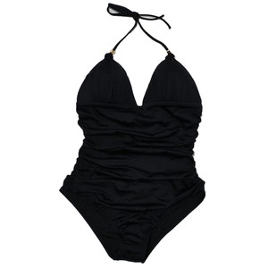 Victoria's Secret The Flawless Side Ruched Black One Piece ...