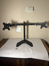 VIVO Dual Monitor Vertical Desk Stand Free-Standing Mount for Screens up to 32"