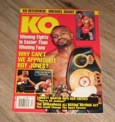 Knockout Boxing KO magazine December 1998 Michael Grant ROY JONES Tim Austin