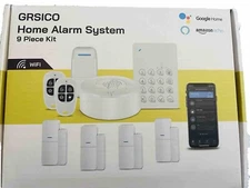 GRSICO Home Alarm System Wireless 9 Piece Kit NEW Open Box