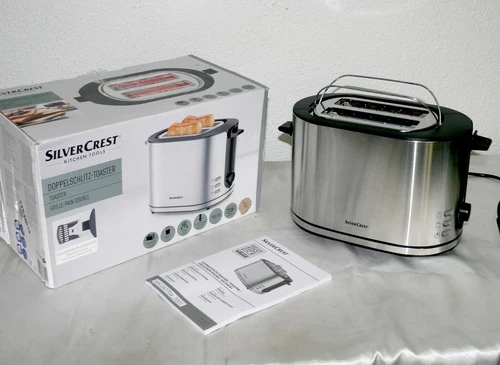 SC STE950B1 Designer Toaster Doppelschlitz 950W 6 Stufen Brotaufsatz Edelstahl 