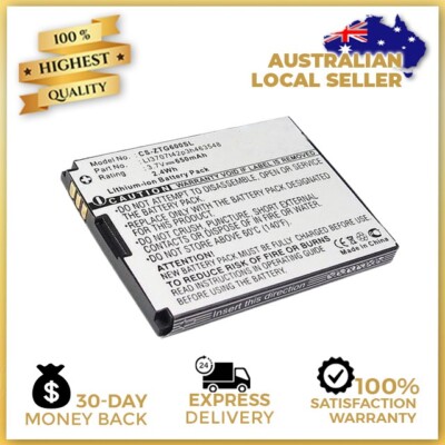 Batteria Li-ion 650mAh 3.7V Compatibile ZTE G6 – Sostituisce LI3707T42P3h463548, LI3708T42P3h463548, Nero