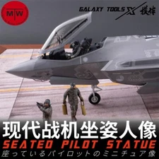 Galaxy 1/48 F-35A/B/C Resin Seated Pilot Figure & Ejection Seat for Tamiya Model