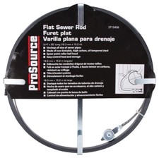 NEW PROSOURCE DC00008-50 3/4 X 50 FOOT FLAT SEWER ROD SNAKE STEEL DRAIN CLEANER