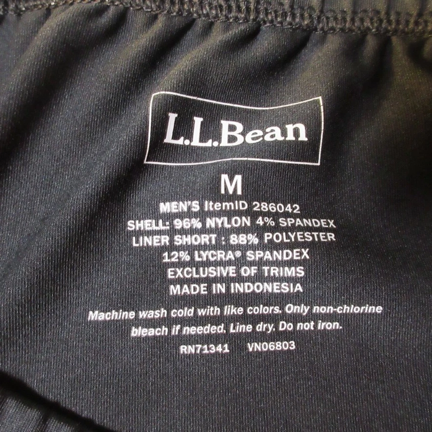 LL Bean Cycling Padded Shorts Medium Mens Compression - Image 3 of 4
