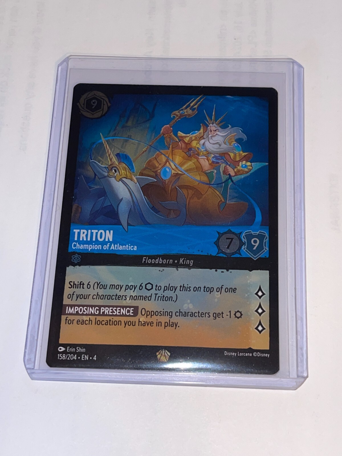 Disney Lorcana - Ursula's Return - TRITON: Champion of Atlantica 158/204 FOIL NM
