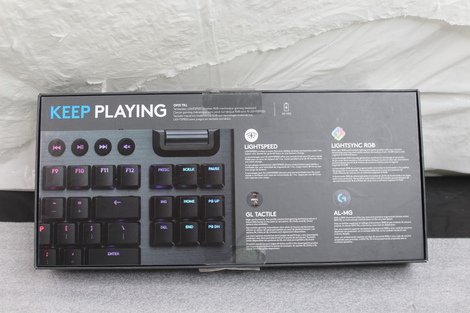Logitech G915 TKL Lightspeed Wireless RGB Mechanical Gaming Keyboard