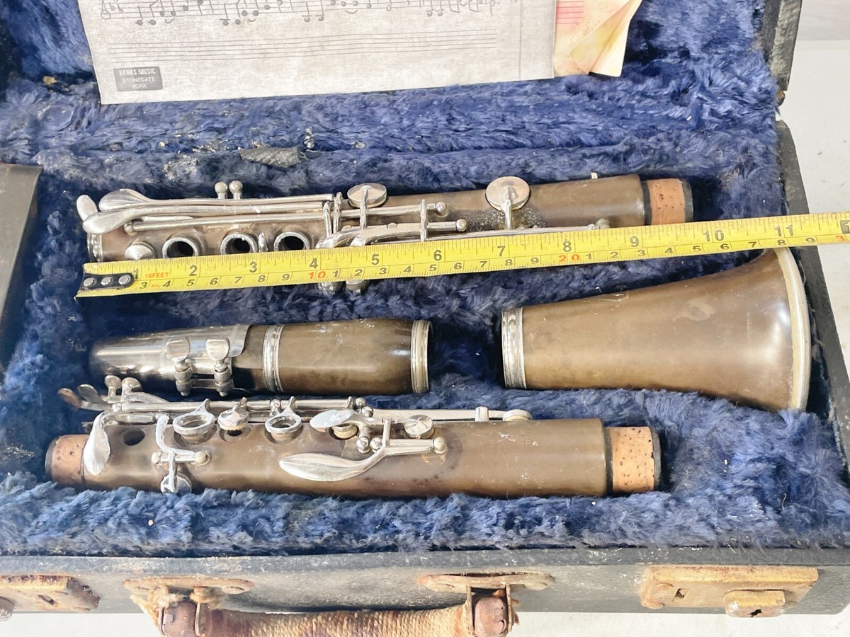 VINTAGE BESSON & CO LTD LONDON BOXED CASE CLARINET MUSICAL