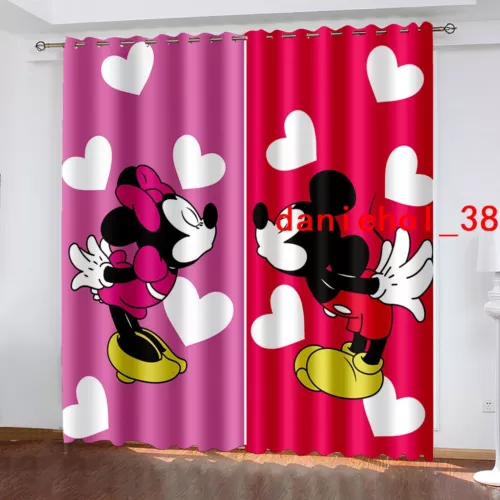 Tende oscuranti spesse per bambini Topolino e Minnie anello termico occhiello superiore - Foto 48 di 53
