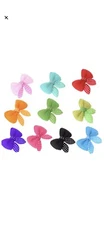 Adorable Dog Or Cat Soft Bows With Alligator Clips!  New! 5, Random Colors!!!