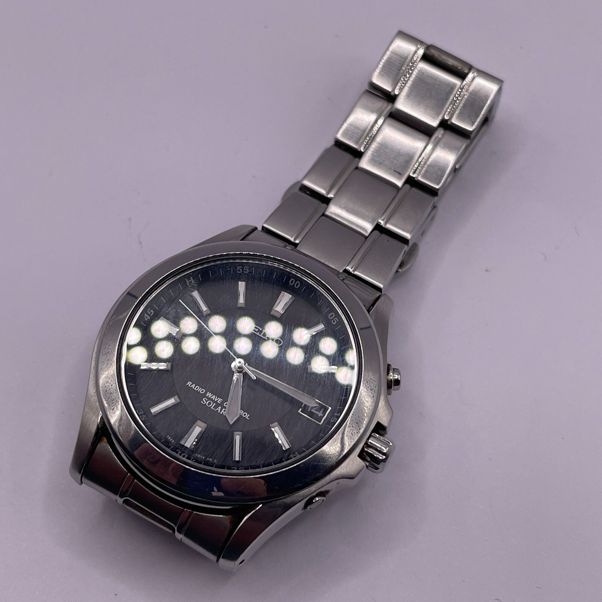 SEIKO 7B22-0AY0 Solar Radio Wave Control Stainless Steel SEIKO 7B22-0AY0 Solar Radio Wave Control Stainless Steel